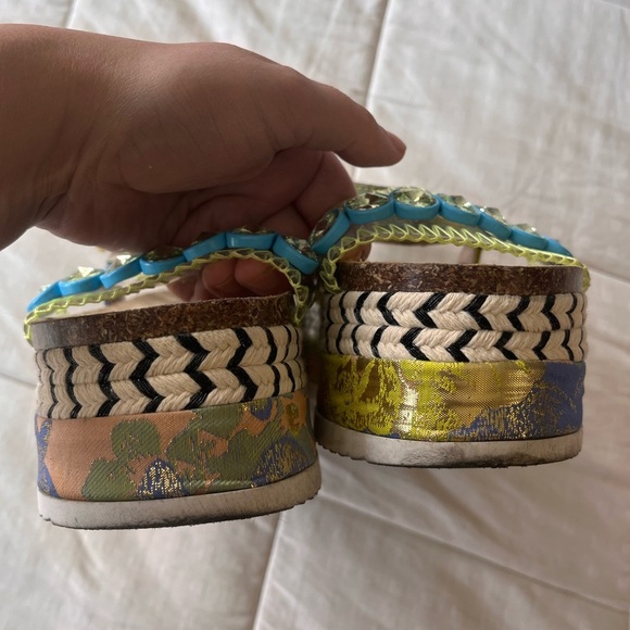 Betsey Johnson Tovaa Wedge Sandal 6 - Picture 9 of 15